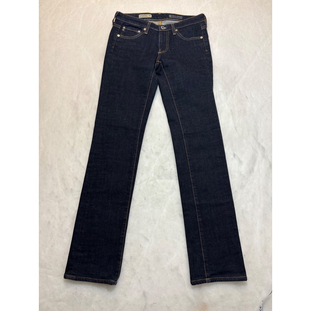 AG Adriano Goldschmied The Premiere Skinny Straight Jeans Dark Indigo 26R Mens - Picture 6 of 11